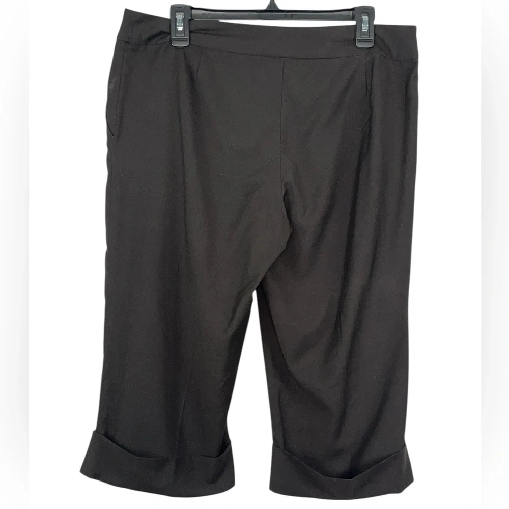 ECI Bermuda shorts with cuffed hem. Size 12 GUC
Color is brown. - Picture 2 of 9